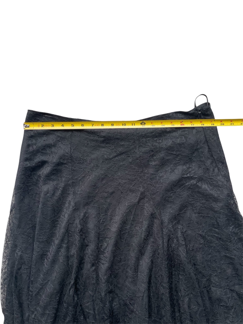 Lauren Ralph Lauren Black Lace Overlay Skirt Size 14 - Picture 4 of 7